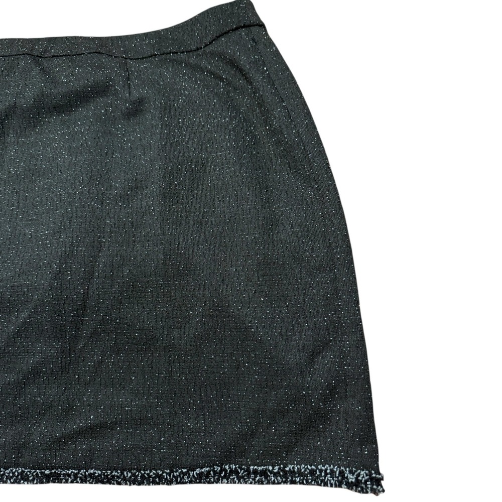 Brand New Lane Bryant Black Tweed Mini Skirt Womens Size 18 Office Career Event - Picture 2 of 16